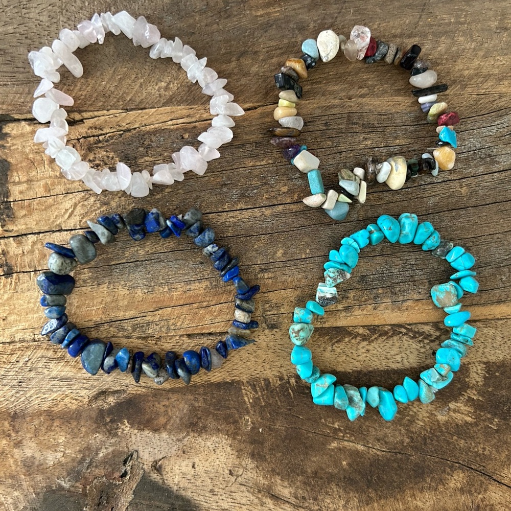 Assorted Gemstone Bracelet Set of 13 - Picture 3 of 8